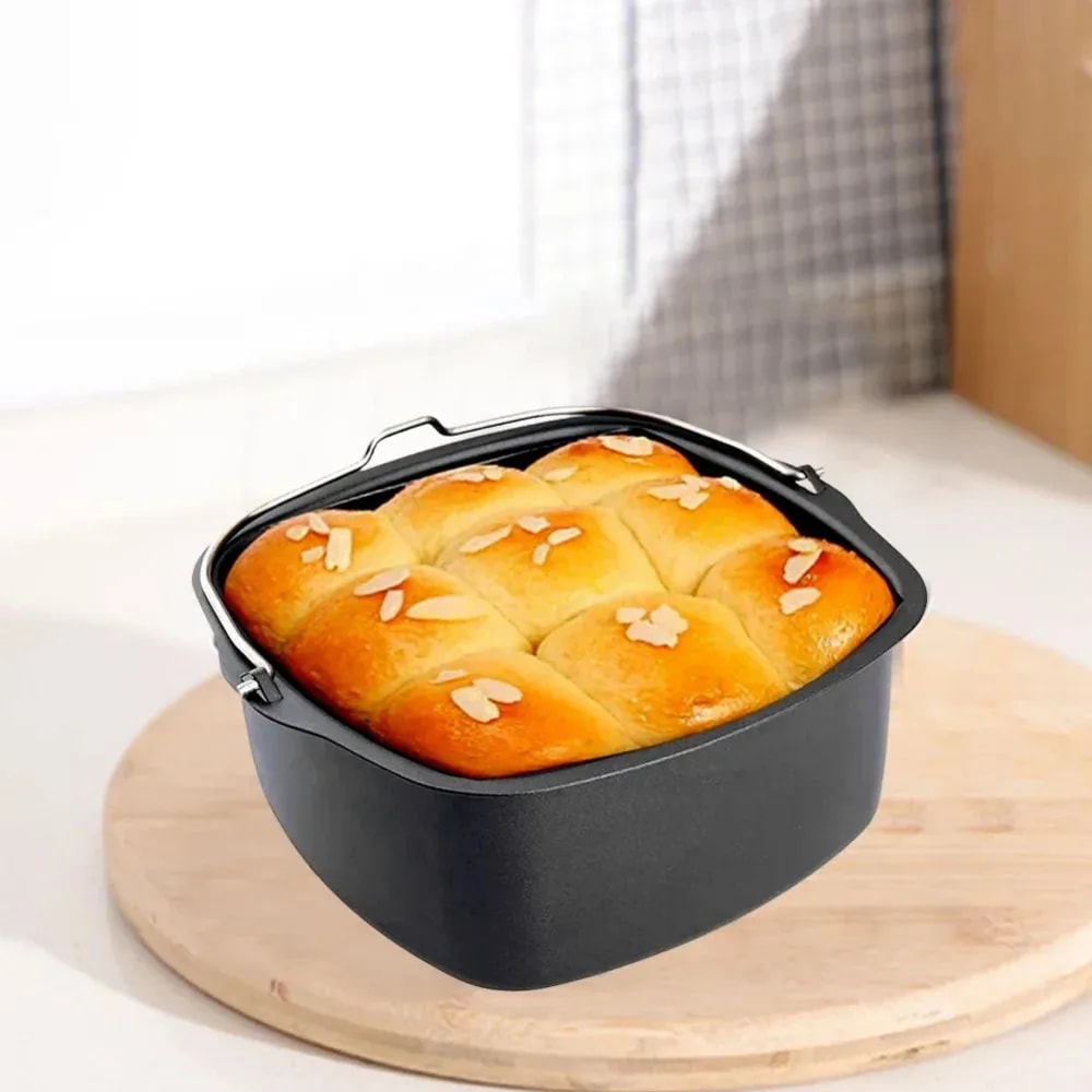 Nonstick Air Fryer Cake Baking Tray Basket For Philips Kitchen Airfryer Accessories 2