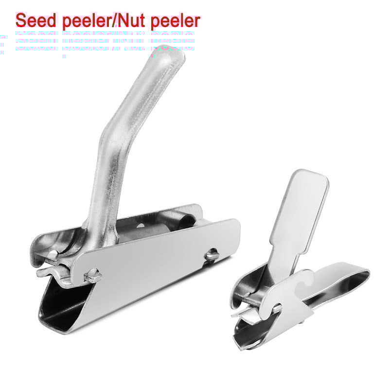Stainless Steel Nutcracker Tool – Melon Seeds, Pistachio & Peanut Shell Opener for Easy Kitchen Use