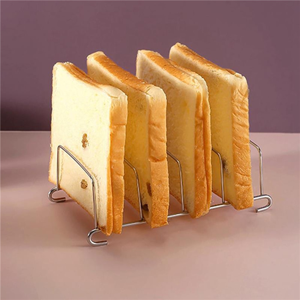 Stainless Steel Toast And Bread Rack SpaceSaving Tool For Air Fryer And Kitchen Organization 0