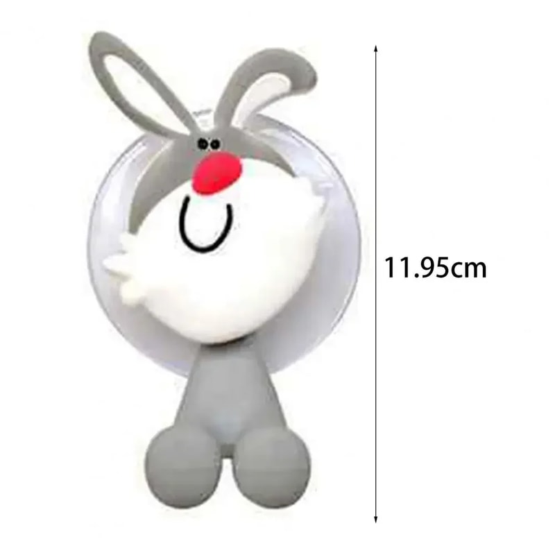 Cartoon Rabbit Toothbrush Holder with Strong Suction – Fun and Practical Storage for Kids