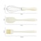 Non-Stick Silicone Spatula Set with PP Handle – Ideal for Baking, Mixing & Cooking