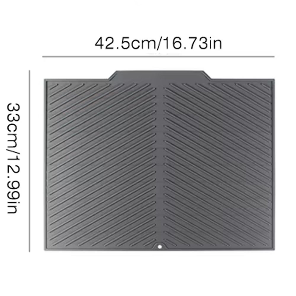 Silicone Drain Mat For Kitchen Sink Bar Insulation Utensil Mat Three Models For Food Protection 7