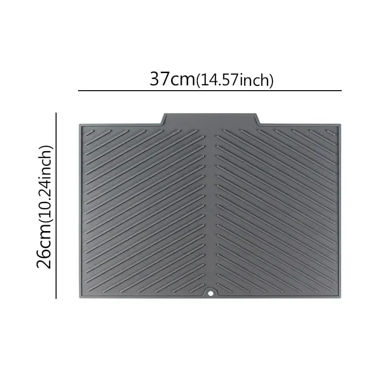 Silicone Drain Mat For Kitchen Sink Bar Insulation Utensil Mat Three Models For Food Protection 6