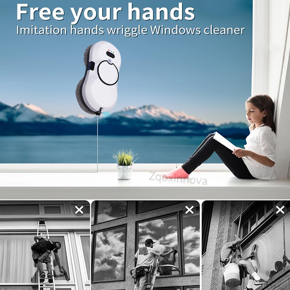 Smart Robot Window Cleaner – Automated Vacuum and Glass Washer for Effortless Window Cleaning