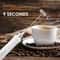 Wireless Rechargeable Electric Milk Frother Speeds Handheld Foam Maker For Latte Cappuccino Hot C 3