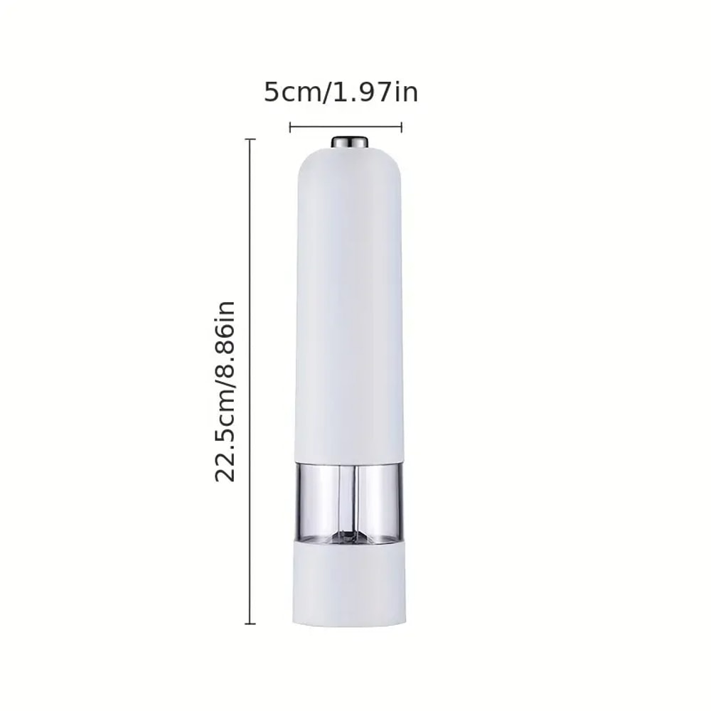 Electric Salt and Pepper Grinder Set - Automatic Spice Grinder with Adjustable Coarseness - Perfect for Cooking