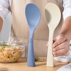 heat-resistant silicone rice spoon, non-stick & durable kitchen tool for rice cookers