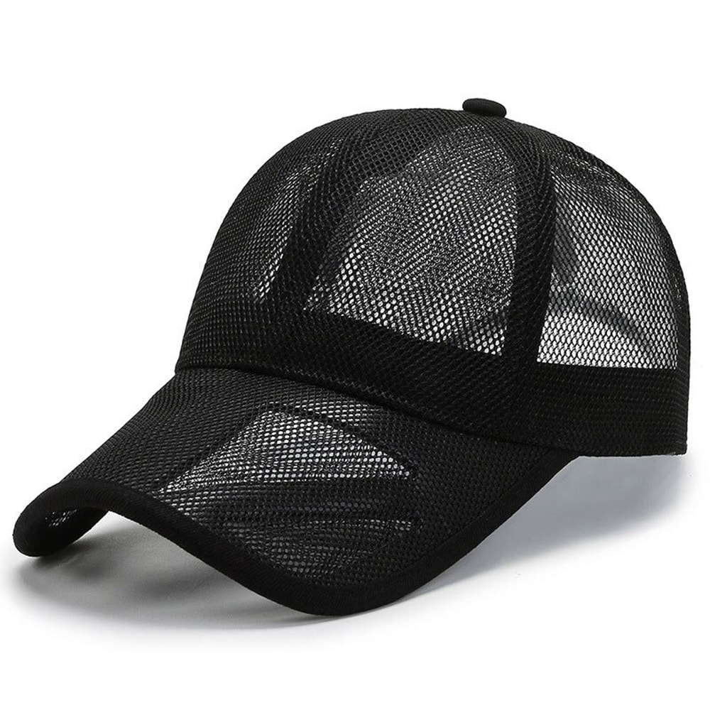 Breathable Mesh Summer Hat For Men And Women Openwork Brim Sports Sunscreen Baseball Cap 4