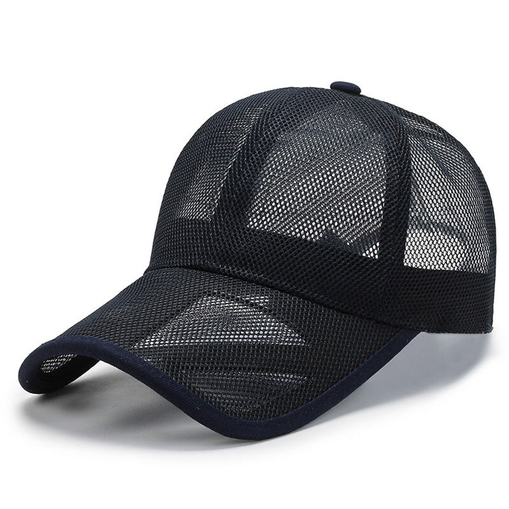 Breathable Mesh Summer Hat For Men And Women Openwork Brim Sports Sunscreen Baseball Cap 9