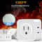 Way Electrical Outlet Splitter, Compact Wall Outlet Expander for Travel, Home, Office, and Dorm Use