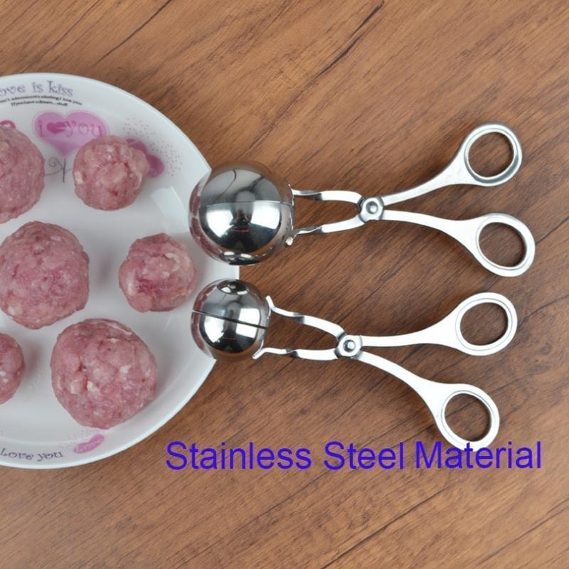 Stainless Steel Meatball Maker Tool – Non-Stick Rice Ball Shaper & Meatball Mold Spoon