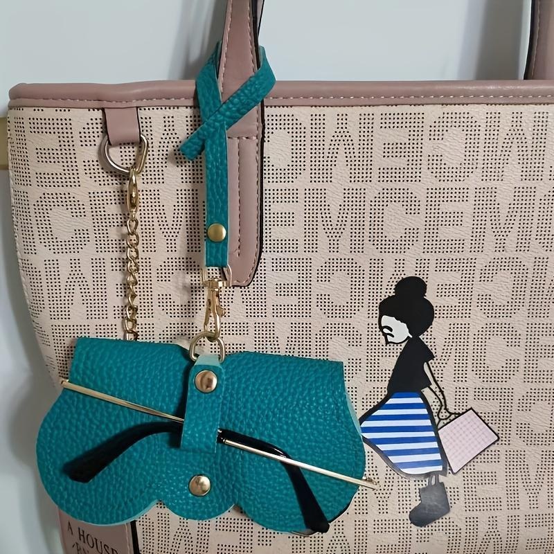 Litchi Embossed PU Leather Eyewear Holder - Portable Travel Case for Sunglasses & Reading Glasses