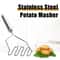 Stainless Steel Potato Masher – Manual Fruit & Vegetable Crusher, Kitchen Gadget for Mashing