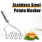 Stainless Steel Potato Masher – Manual Fruit & Vegetable Crusher, Kitchen Gadget for Mashing