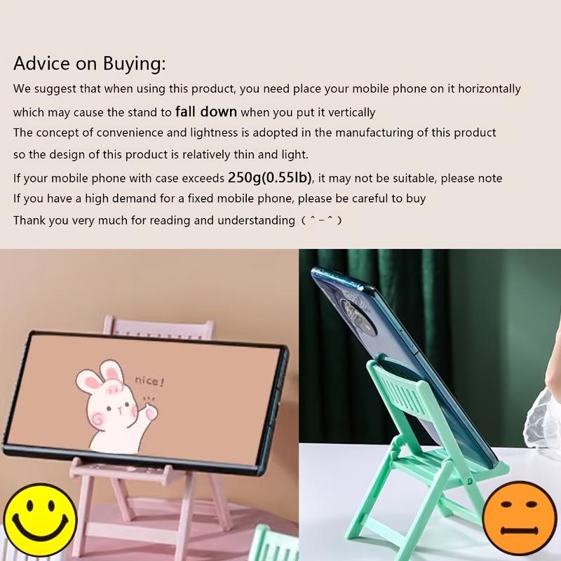 Mini Beach Chair Phone Stand – Foldable Multi-Angle Holder for Mobile Phones and Tablets, Colorful & Adjustable, Perfect