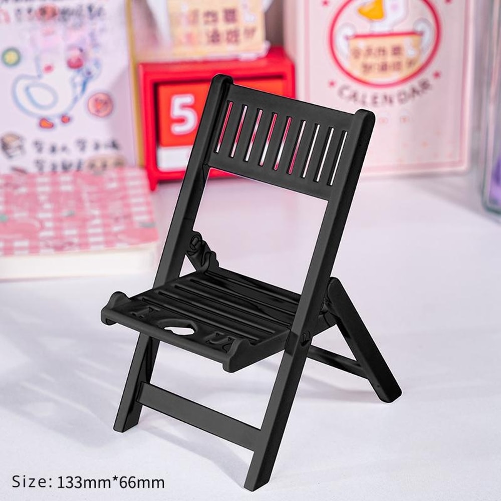 Mini Beach Chair Phone Stand – Foldable Multi-Angle Holder for Mobile Phones and Tablets, Colorful & Adjustable, Perfect