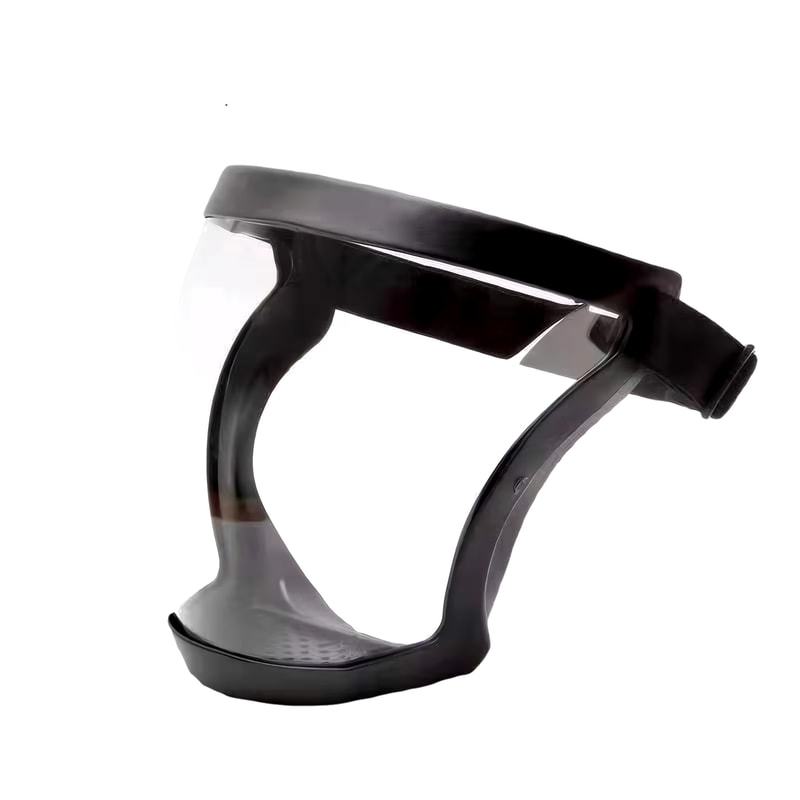 FullFace Transparent Protection Mask Reusable HeatResistant Adjustable Shield For Work And Outdoor 5