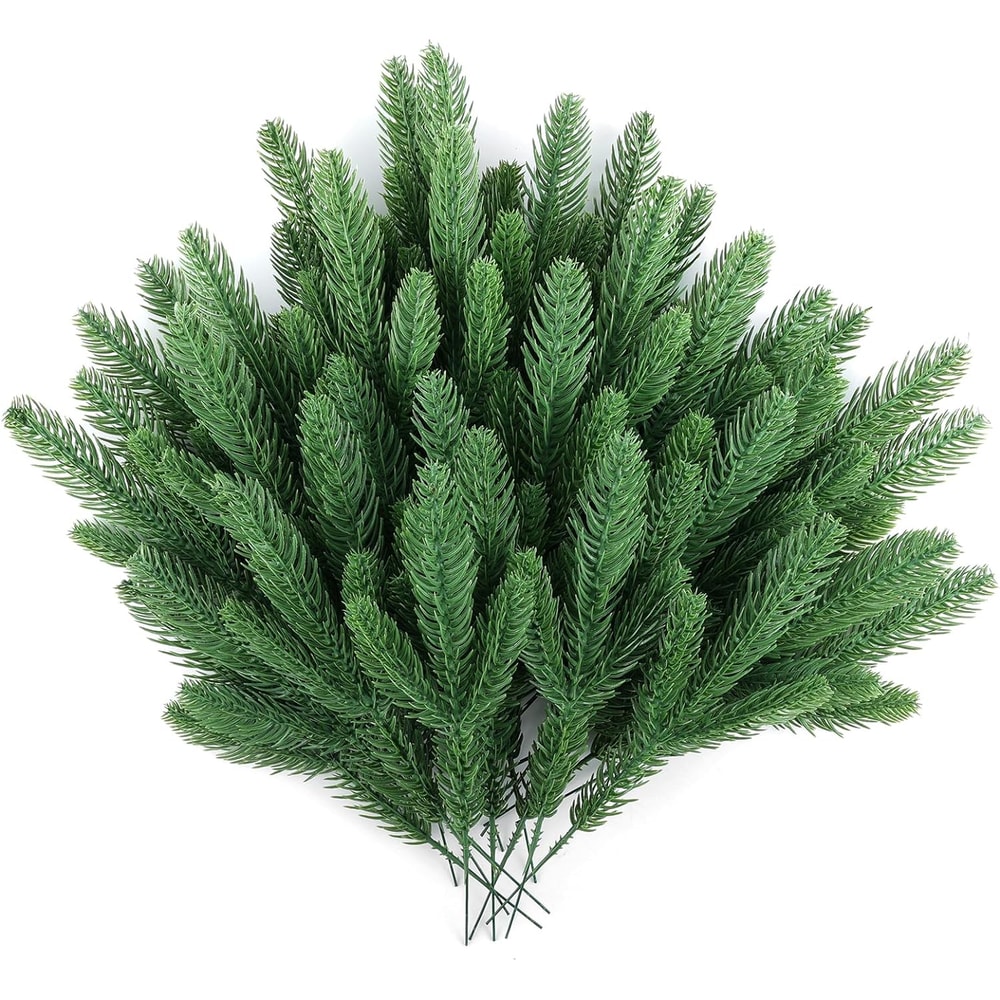 Artificial Pine Branches For Garland Wreath Holiday Decor 0