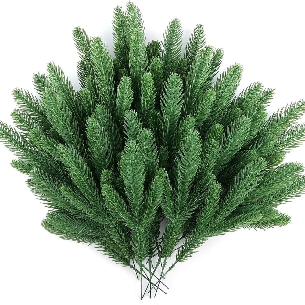 Artificial Pine Branches For Garland Wreath Holiday Decor 5