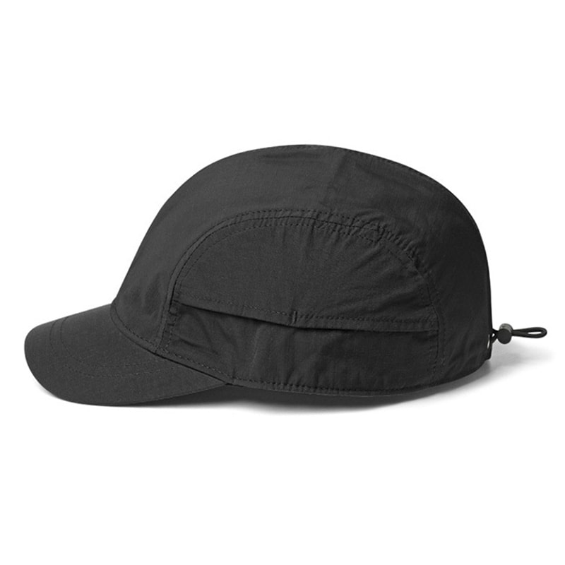 Lightweight Short-Brimmed Baseball Cap – Quick-Dry Polyester, Adjustable Buckle, Sun Protection & Breathable Brim