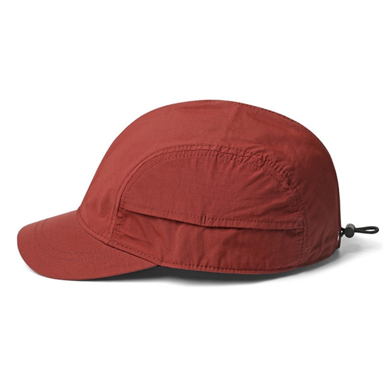 Lightweight Short-Brimmed Baseball Cap – Quick-Dry Polyester, Adjustable Buckle, Sun Protection & Breathable Brim