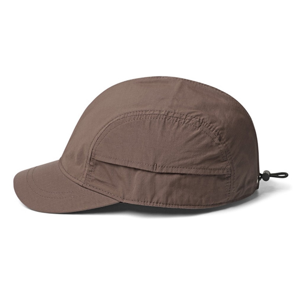 Lightweight Short-Brimmed Baseball Cap – Quick-Dry Polyester, Adjustable Buckle, Sun Protection & Breathable Brim