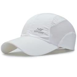 quick drying adjustable baseball cap – breathable sun protection for outdoor sports, golf, fishing & running