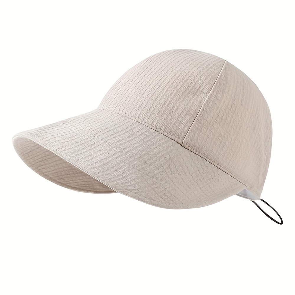 Women Solid Color Bucket Hat – Stylish Sunscreen Hat for Outdoor Sports & Casual Wear