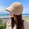 Women Solid Color Bucket Hat – Stylish Sunscreen Hat for Outdoor Sports & Casual Wear