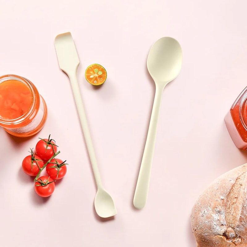 HeatResistant Silicone Spoons NonStick Easy To Clean Jam Rice Cooking Utensils 1