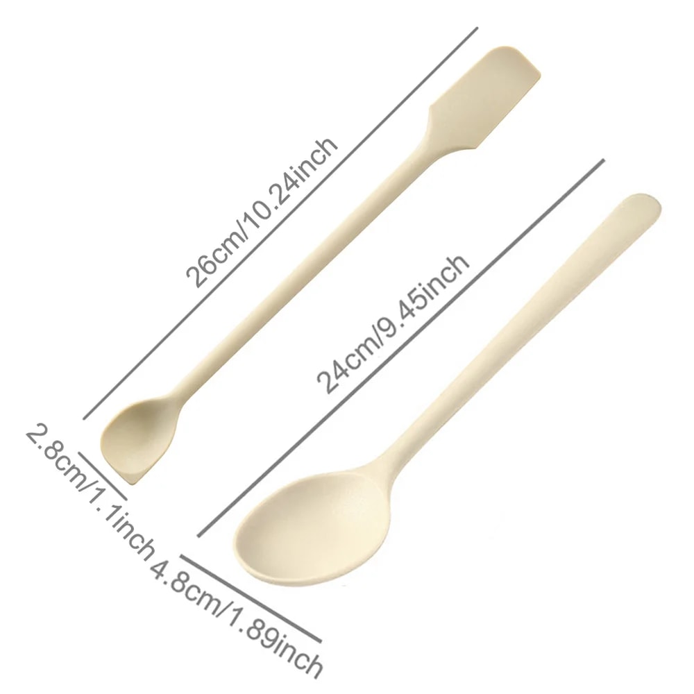 HeatResistant Silicone Spoons NonStick Easy To Clean Jam Rice Cooking Utensils 2