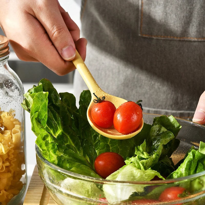 HeatResistant Silicone Spoons NonStick Easy To Clean Jam Rice Cooking Utensils 5