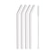 High Borosilicate Glass Straws Set EcoFriendly Reusable Drinking Straws For Smoothies Bubble Tea 5