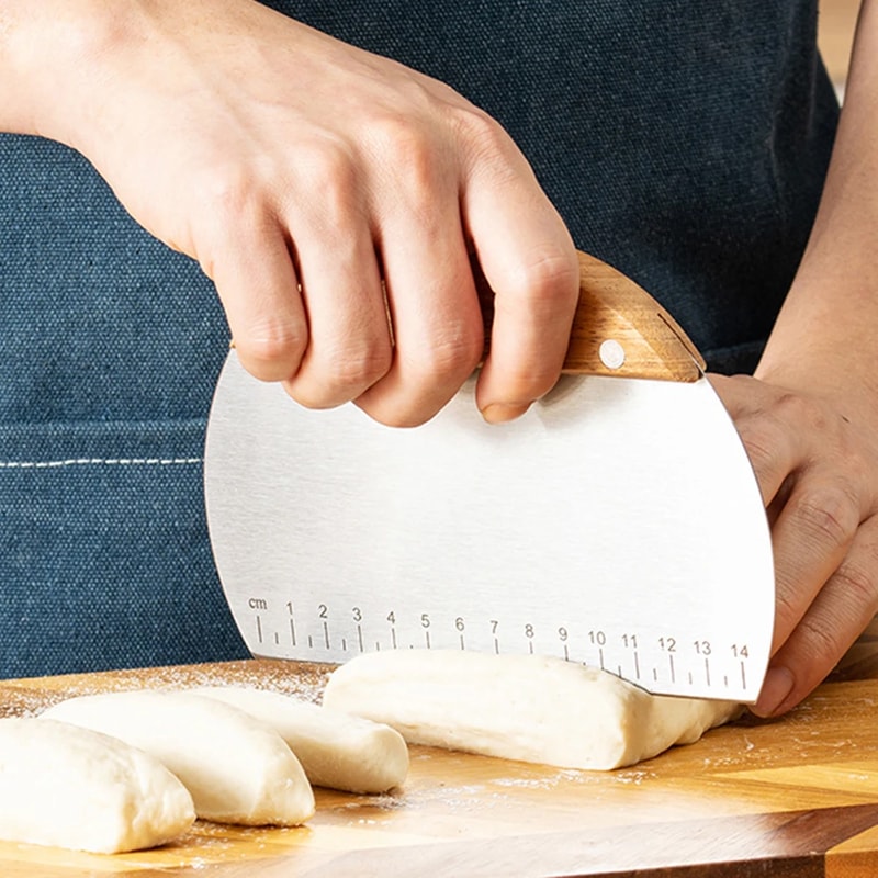 Stainless Steel Cake Scraper Set Noodle Knife Dough Cutter For Baking And Cooking Includes Measu 1