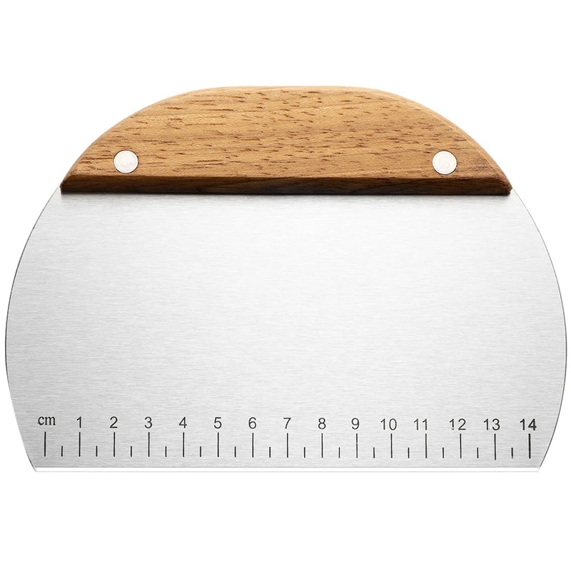 Stainless Steel Cake Scraper Set Noodle Knife Dough Cutter For Baking And Cooking Includes Measu 7