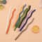 Reusable Glass Straws Ecofriendly Wavy Design With Cleaning Brushes 1