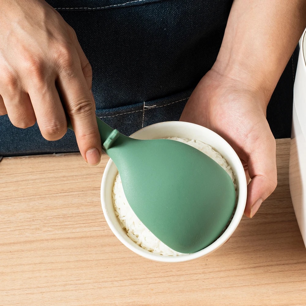 Standing Silicone Spoon – Non-Stick, High-Temperature Resistant Cooking Spoon for Anti-Scalding and Kitchen Use