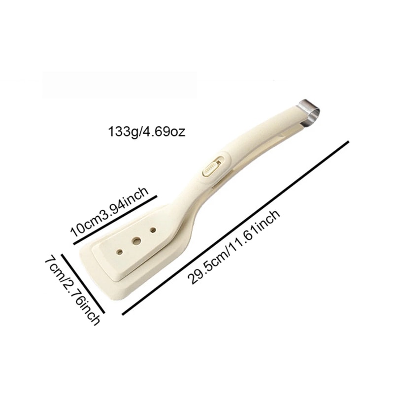 Silicone Egg Flipper Spatula Tongs NonStick Cooking Tool For Eggs Fish And French Toast 2