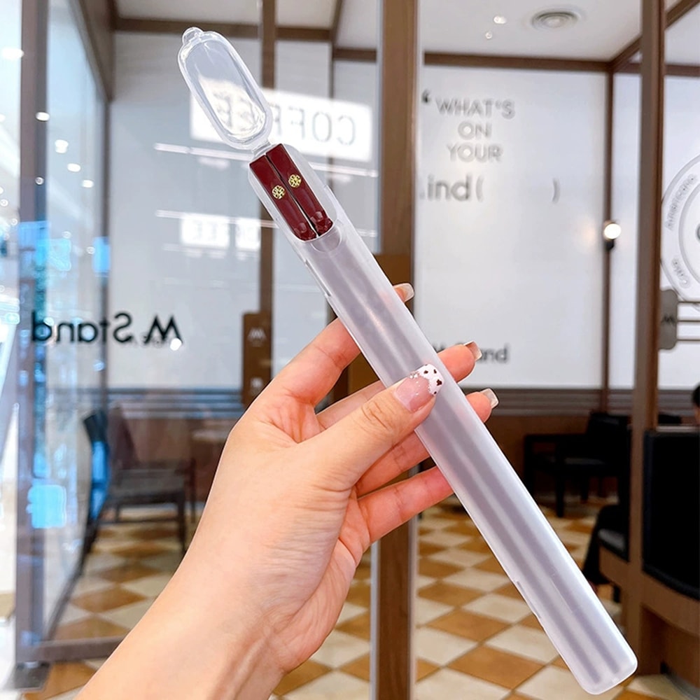 Portable Japanese Korean Reusable Chopsticks Set Nonslip Healthy Alloy Tableware For Sushi And Din 7