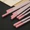 Elegant Pink Cherry Blossom Alloy Chopsticks Set Of Pairs For Hot Pot Sushi And More 1