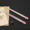 Elegant Pink Cherry Blossom Alloy Chopsticks Set Of Pairs For Hot Pot Sushi And More 4