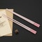 Elegant Pink Cherry Blossom Alloy Chopsticks Set Of Pairs For Hot Pot Sushi And More 4