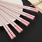 Elegant Pink Cherry Blossom Alloy Chopsticks Set Of Pairs For Hot Pot Sushi And More 5