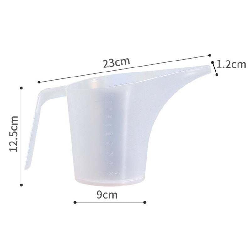 Graduated Plastic Measuring Jug For Kitchen Bakery Liquid Measure Cup With Tip Mouth 5