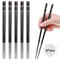Premium Alloy Chopsticks Pairs Reusable Nonslip Metal Sushi Sticks For Dining 6