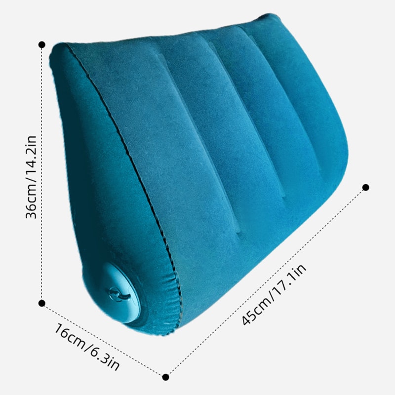 Portable Inflatable Camping Pillow - Lightweight Wedge Cushion for Sleep Support | Air Cushion Body Positioner