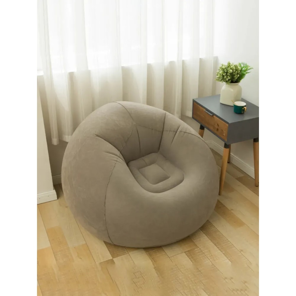 Inflatable Lazy Sofa Folding Portable Air Chair Ideal For Living Room Beach And Camping 8