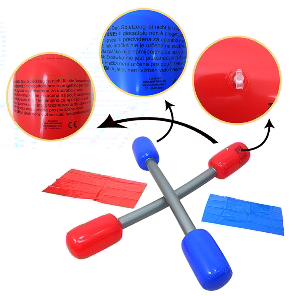 Inflatable Air Hammer Yard Game Sticks Set for Kids – Fun PVC Toy for Parties & Outdoor Confrontation