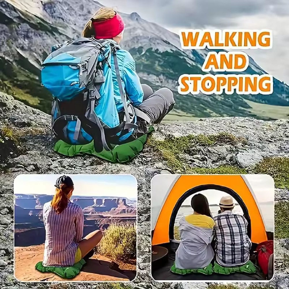 Portable Inflatable Seat Cushion – Perfect for Outdoor Travel & Camping, Foldable Moisture-Proof Pad for Home & Office