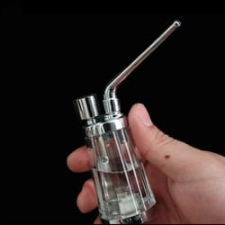portable mini hookah smoking pipe – metal tube, filtered water pipe for health & wellness – stylish tobacco hookah